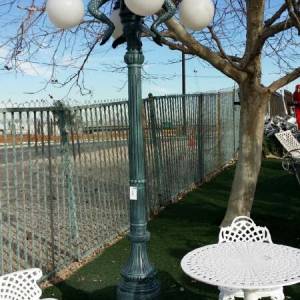 Mermaid Lamp made from cast aluminum with 4 Arms and 5 Lights