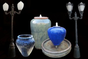 Cast Aluminum Street Lamps, Pottery & All Things Backyard