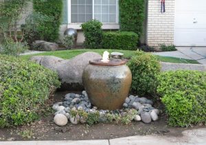 Decorative Garden Inground Ceramic Pot Fountain